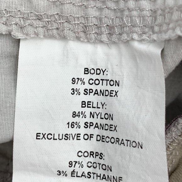 A Pea in the Pod Size Large Maternity Cropped Cargo Camouflage Casual Pants - Picture 9 of 9